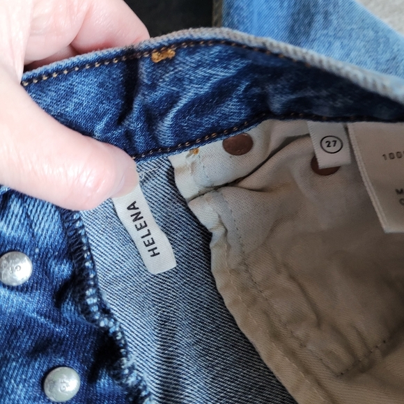 GRLFRND Helena straight leg cropped jeans size 27 - Picture 10 of 16